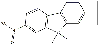 2-硝基-7-叔丁基-9,9-二甲基芴 结构式
