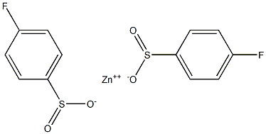 4-氟苯亚磺酸锌 结构式