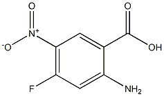 2-氨基-4-氟-5-硝基苯甲酸 结构式