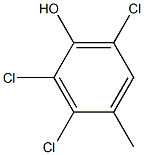 2,3,5-三氯甲酚 结构式