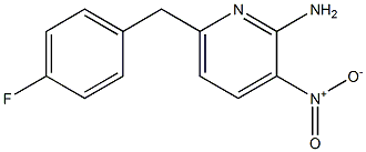 2-氨基-6-对氟苄基-3硝基吡啶 结构式