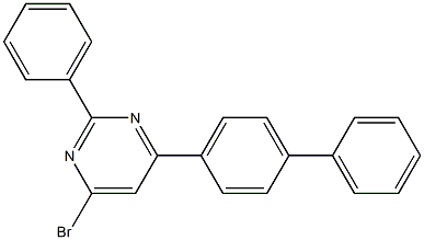 4-(联苯-4-基)-6-溴-2-苯基嘧啶 结构式