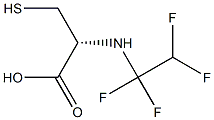 (S)-(1,1,2,2-TETRAFLUOROETHYL)-L-CYSTEINE 结构式