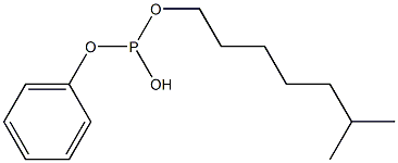 亚磷酸一苯二异辛酯 结构式