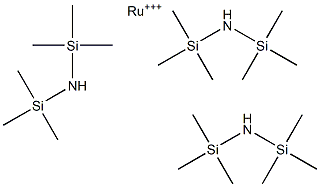 Tris[N,N-bis(trimethylsilyl)amine]ruthenium(III) 结构式