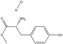 D-酪氨酸甲酯盐酸盐 结构式