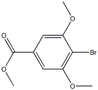 4-溴-3,5-二甲氧基苯甲酸甲酯 结构式