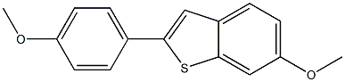 2-(4-甲氧基苯基)-6-甲氧基苯并[B]噻吩 结构式