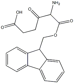 FMOC-5-氨基乙酰丙酸 结构式