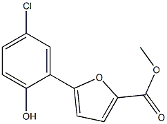 5-(2-HYDROXY-5-CHLOROPHENYL)FURAN-2-CARBOXYLIC ACID METHYL ESTER 结构式