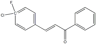 4Fluoro-4-ChloroChalcone 结构式