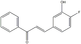 4Fluoro-3-HydroxyChalcone 结构式