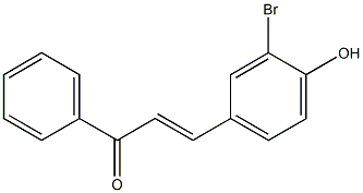 4Hydroxy-3-BromoChalcone 结构式