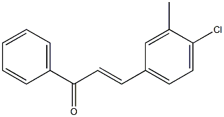3-Methyl-4ChloroChalcone 结构式