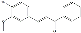 3-Methoxy-4ChloroChalcone 结构式