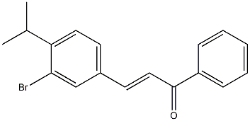 4Isopropyl-3-BromoChalcone 结构式