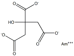 Americium(III) citrate 结构式