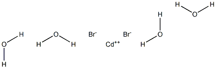 Cadmium bromide tetrahydrate 结构式