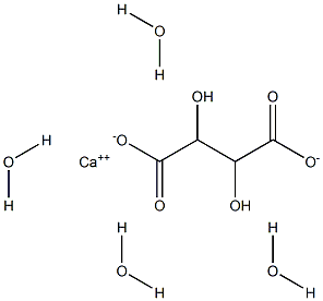 Calcium tartrate tetrahydrate 结构式