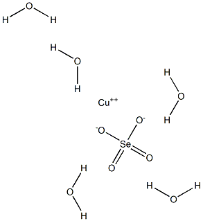 Copper(II) selenate pentahydrate 结构式