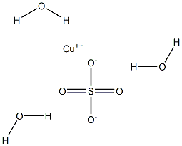 Copper(II) sulfate trihydrate 结构式