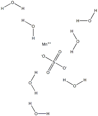 Manganese(II) sulfate heptahydrate 结构式