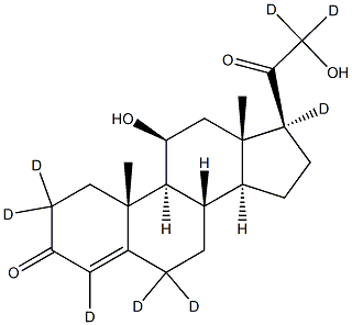 Corticosterone-2,2,4,6,6,17alpha,21,21-D8 结构式