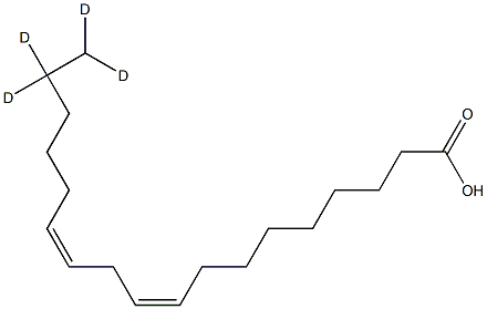 Linoleic Acid-17,17,18,18-D4 结构式