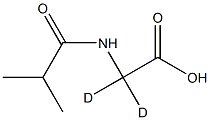 N-Isobutyrylglycine-2,2-D2 结构式