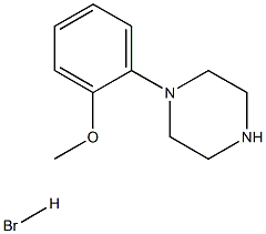 2-甲氧基苯基哌嗪氢溴酸盐 结构式