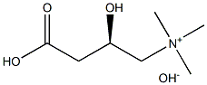 (R)-(3-羧基-2-羟丙基)三甲铵基氢氧化物 结构式