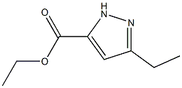 3-乙基吡唑-5-羧酸乙酯 结构式