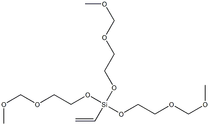 乙烯基三(Β-甲氧基乙氧基)硅烷 结构式