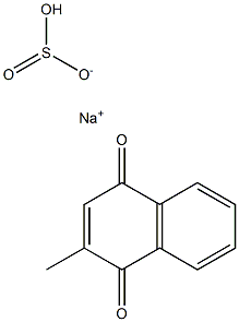 2-甲基-1,4-萘醌亚硫酸氢钠 结构式