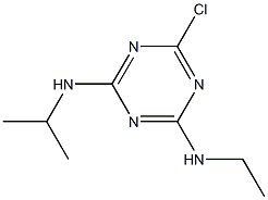 2-氯-4-乙胺基-6-异丙胺基-1,3,5-三嗪 结构式