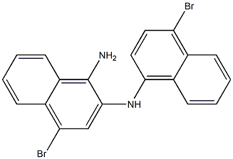 1-氨基-4-溴奈(4-溴-1-萘胺) 结构式