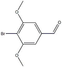 4-溴-3,5-二甲氧基苯甲醛 结构式