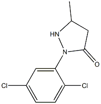 1-(2,5-二氯苯基)-3-甲基-5-吡唑啉酮 结构式