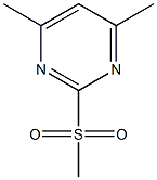 2-甲砜基-4,6-二甲基嘧啶 结构式