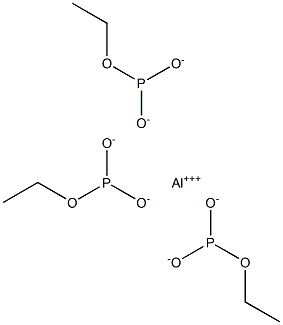 三-(乙基亚磷酸)铝 结构式