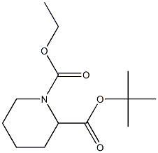 3-S-BOC-哌啶甲酸乙酯 结构式