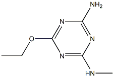 2-氨基-4-甲氨基-6-乙氧基-1,3,5-三嗪 结构式