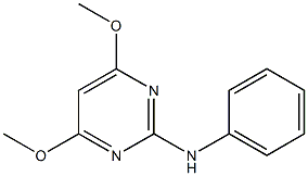 2-苯胺-4,6-二甲氧基嘧啶 结构式