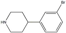 4-间溴苯基哌啶 结构式