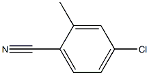 4-氯-2-甲基苯甲腈 结构式