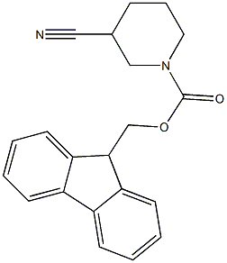 N-FMOC-3-氰基哌啶 结构式