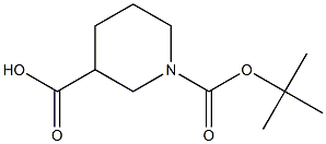 N-BOC-3-哌啶甲酸 结构式