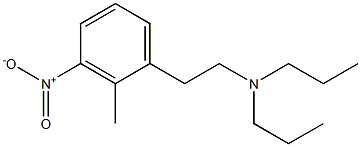 2-甲基-3-硝基-N,N-二正丙基苯乙胺 结构式