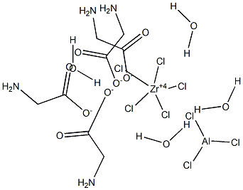 八氯水合甘氨酸铝锆 结构式