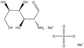 氨基葡萄糖硫酸钠 结构式